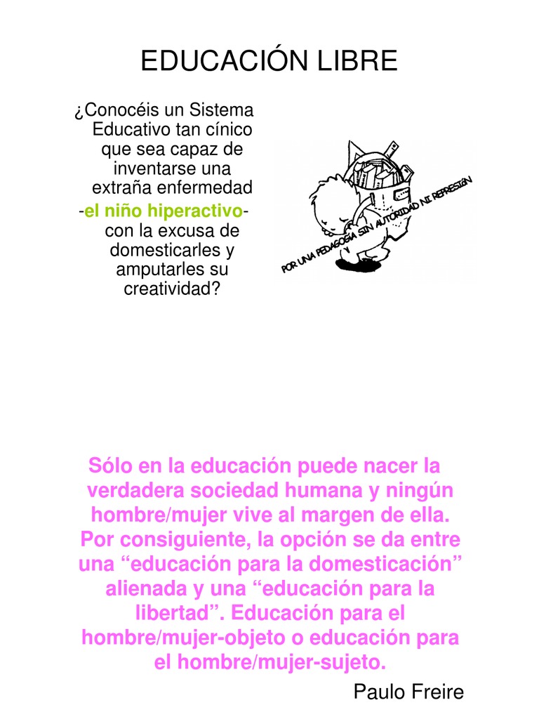 Educación para la Libertad y Creatividad | PDF | Educación Montessori ...