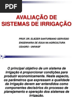 Avaliação de Sistemas de Irrigação