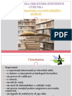 Metodologia Cercetarii Stiintifice Medicale