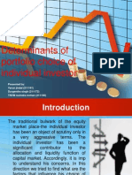 Determinants of Portfolio Choice of Individual Investor