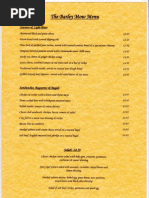 Download The Barley Mow Menu - Front by Barley Mow Inn SN144381169 doc pdf
