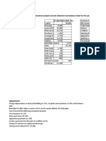 From The Following Trial Balance of Grocer Mr. Sevakram Prepare Income Statement and Balance Sheet For The Year Ended 31st March'2011