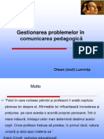 Comunicarea pedagogica