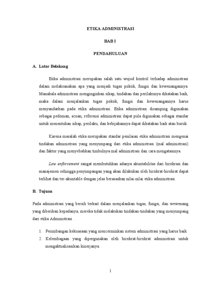 Etika Administrasi