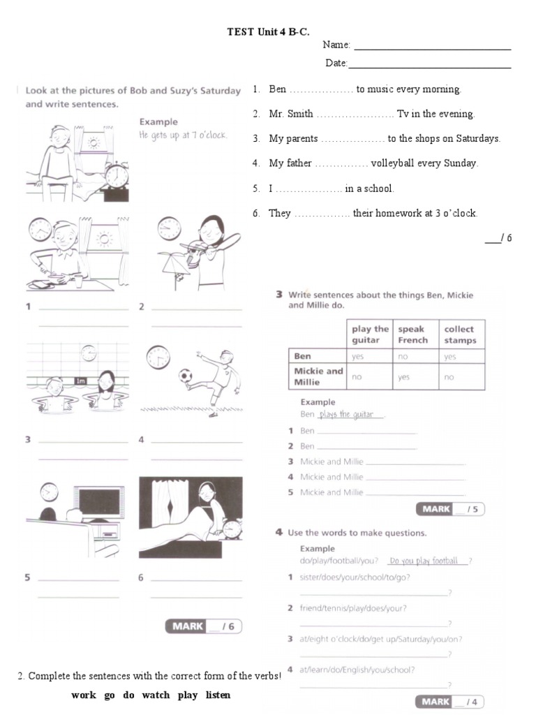 Project 4 Unit 4 Test Overview | PDF