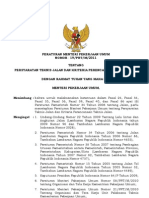 Peraturan Menteri Pekerjaan Umum Nomor: 19/PRT/M/2011