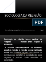 Aula de Sociologia Da Religião