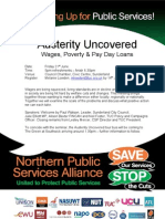 Austerity Uncovered - Wages, Poverty & Pay Day Loans - Sunderland - 21 June - 5-6.30pm