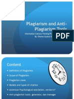 Plagiarism and Antiplagiarism Tools.7maret13