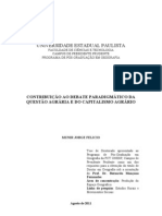 Tese DEBATE PARADIGMÁTICO DA QUESTÃO AGRÁRIA E DO CAPITALISMO AGRÁRIO