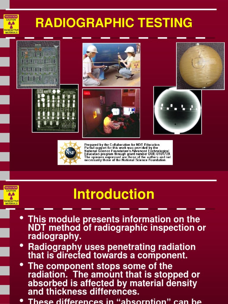 Radiography Testing | PDF | Radiography | X Ray