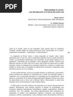 Reensamblar Lo Social Bruno Latour