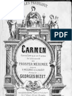 Vocal scores for Carmen, Bizet 1