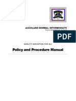 Auckland Normal Intermediate Schoo Policy & Procedure Manual 2008