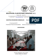 Boletín Rotario del 21 de mayo de 2013