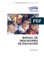 Manual de Indicadores Educativos