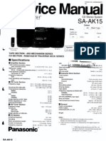 9441 Panasonic SA-AK15 Sistema Audio CD-Casette Manual de Servicio