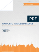 "Rapporto Mercato Immobiliare Residenziale 2013" a cura di Agenzia delle Entrate - OMI - ABI