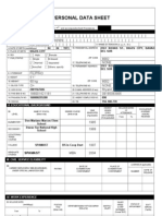 Personal Data Sheet