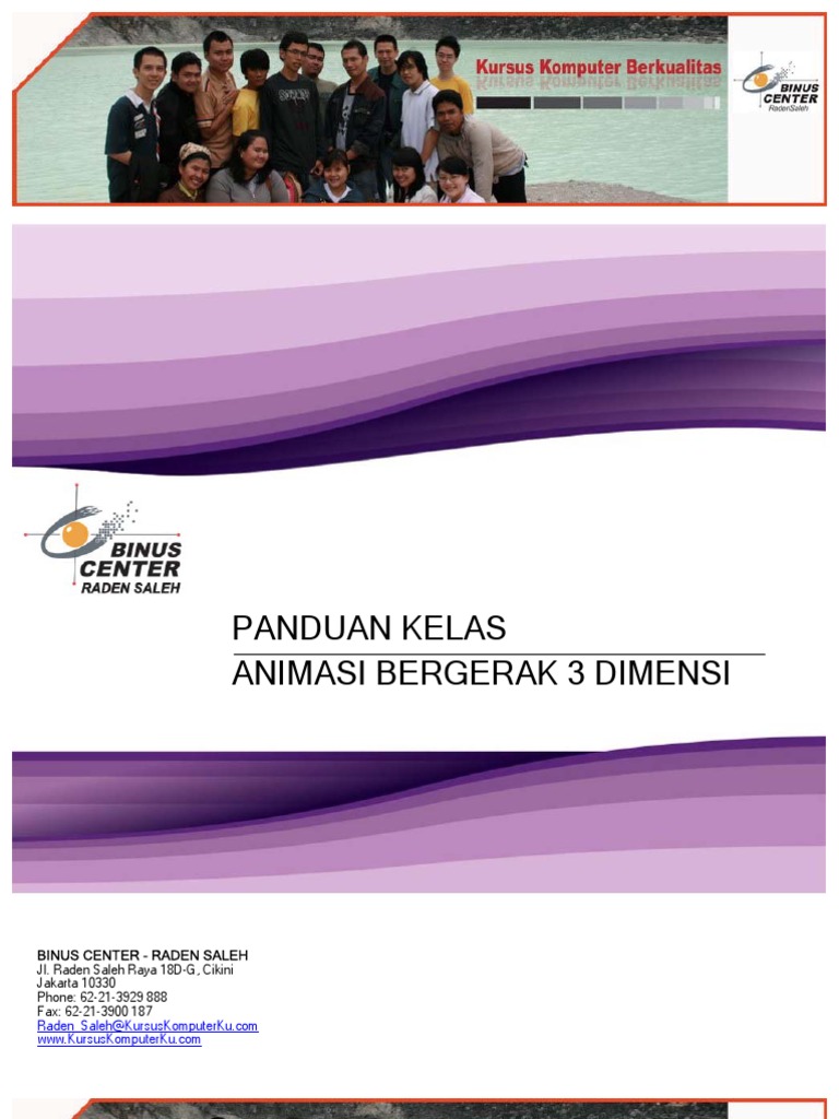 Panduan Belajar Animasi Bergerak 3 Dimensi Panduan Belajar Animasi Bergerak 3 Dimensi