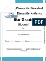 6to Grado - Bloque 1 - Artística