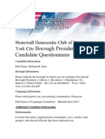Stonewall Democratic Club of New York City Borough President Candidate Questionnaire-Melinda Katz