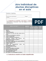 Registro Individual de Conductas Disruptivas en El Aula