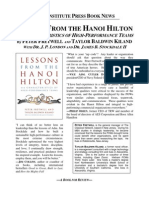 BOOK NEWS: Lessons From The Hanoi Hilton: Six Characteristics of High Performance Teams