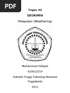 Pelapukan Geokimia