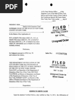 NYS Supreme Court Petition Index # 100738-2013
