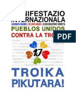 Manifiesto Pueblos Unidos Contra La Troika PDF