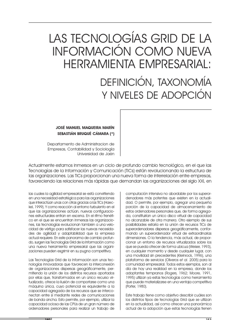 Tecnologia Grid | PDF | Tecnología | Informática