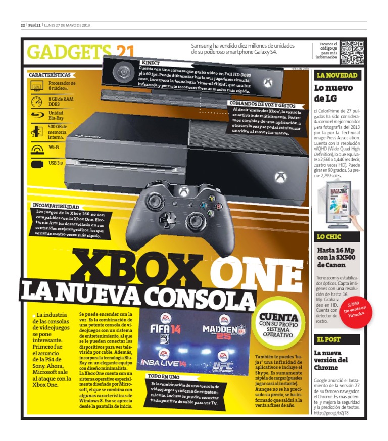 Características de Xbox One y su OS | PDF | Xbox 360 | Google Chrome