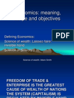 Economics: Meaning, Scope and Objectives