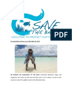 Popular Bahamian Artist Backs Save the Bays with New Song
