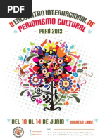 Download Programa II Encuentro Internacional de Periodismo Cultural by ComunicadoresCulturales SN144505876 doc pdf