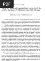 As Formas Do Silencio