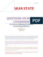 Myanmar (Burma) : Bengali So-Called Rohingya Citizenship Problem