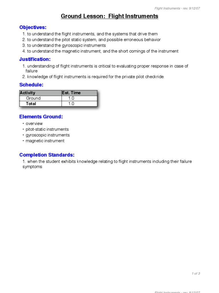 Flight Instruments PDF | PDF | Compass | Aerospace Engineering