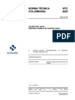 NTC 3629-2002. Determinación de DQO PDF