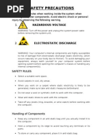 Computer Laboratory Safety Precautions