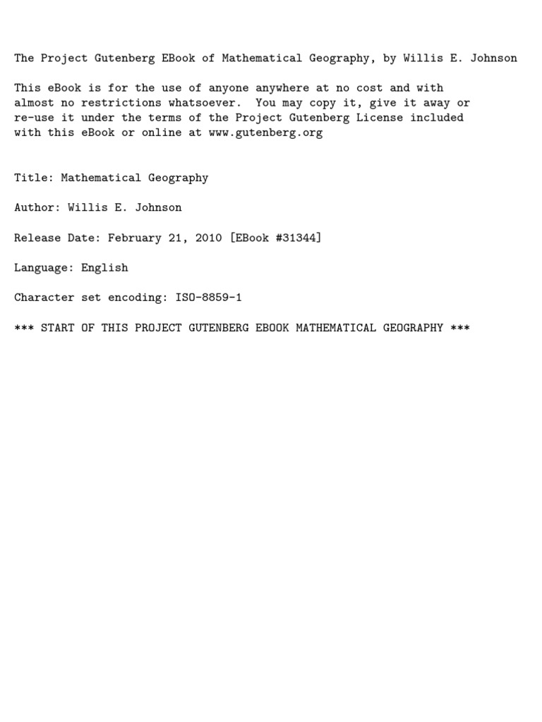 Mathematical Geography Overview | PDF | Science & Mathematics