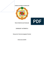 Ensayo Sobre La Teoría de Lenguajes Formales PDF