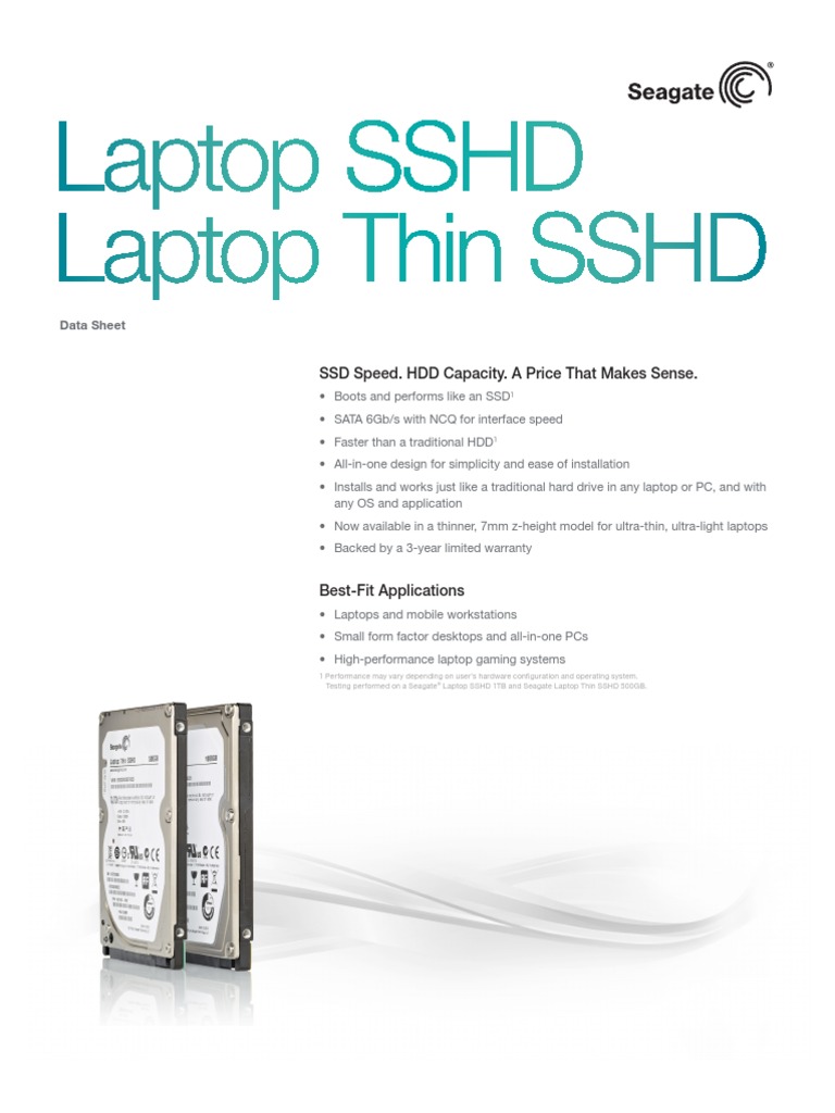 Seagate Solid State Hybrid Thin Drives | PDF | Hard Disk Drive | Solid ...
