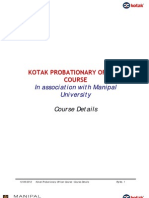 This Is About The Kotak Probationary Officer Post