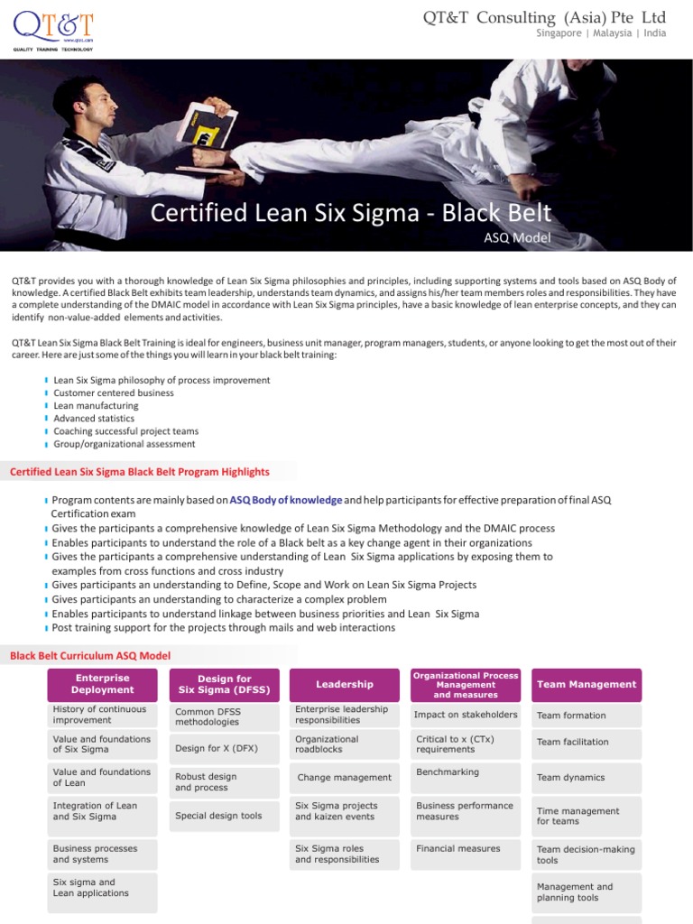 Lean Six Sigma Black Belt Training | PDF | Six Sigma | Lean Manufacturing
