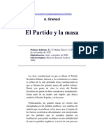 El Partido y La Masa_Gramsci