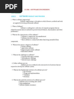 CS2301-Software Engineering 2 Marks