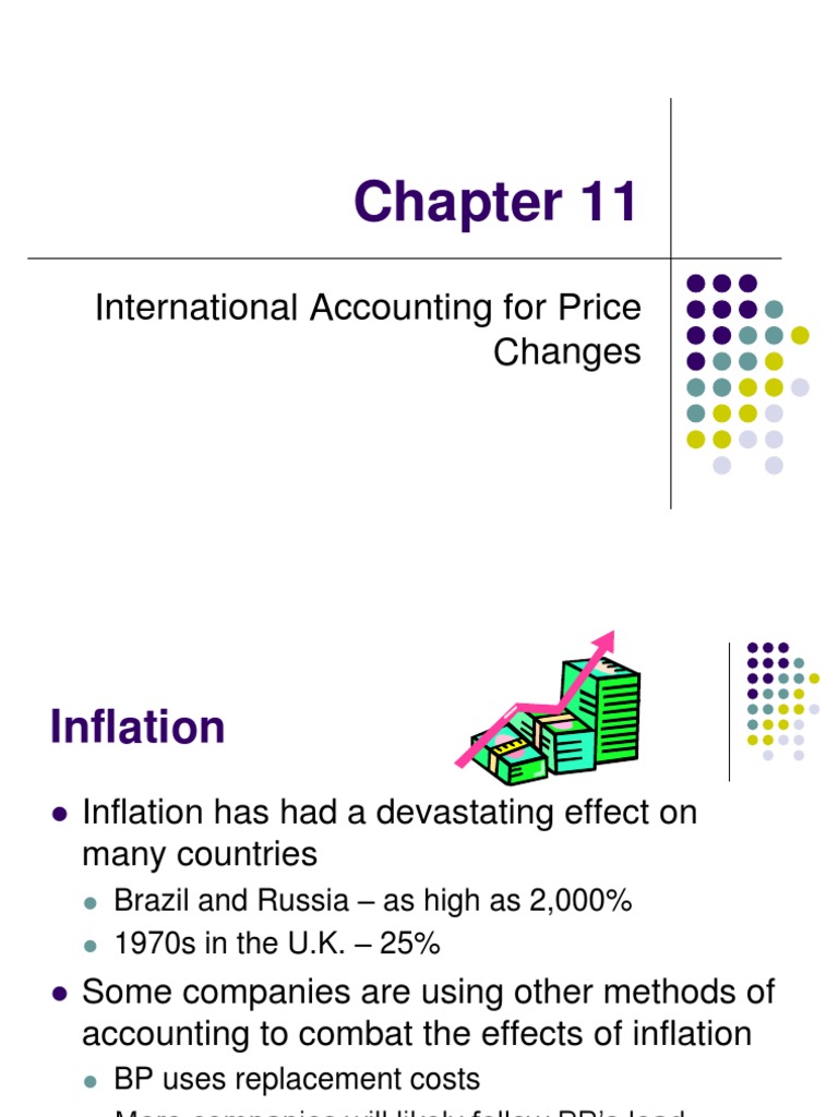 Chapter 11 International Accounting Pdf Historical Cost Inflation