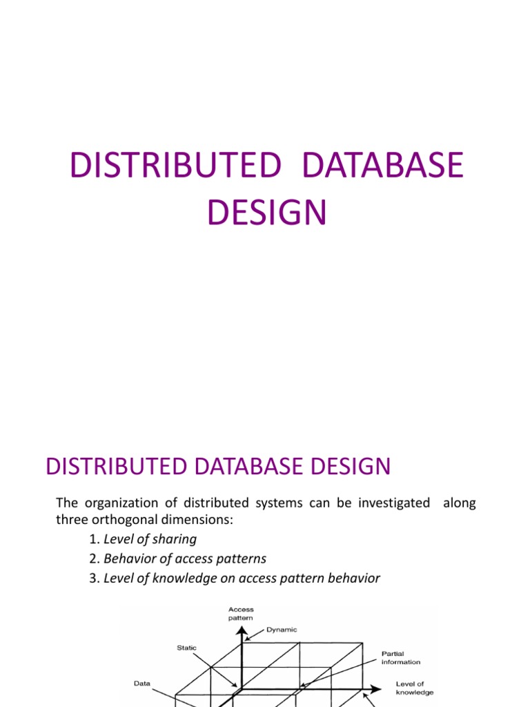 Distributed Database Design 3rd Assignment | PDF | Top Down And Bottom ...